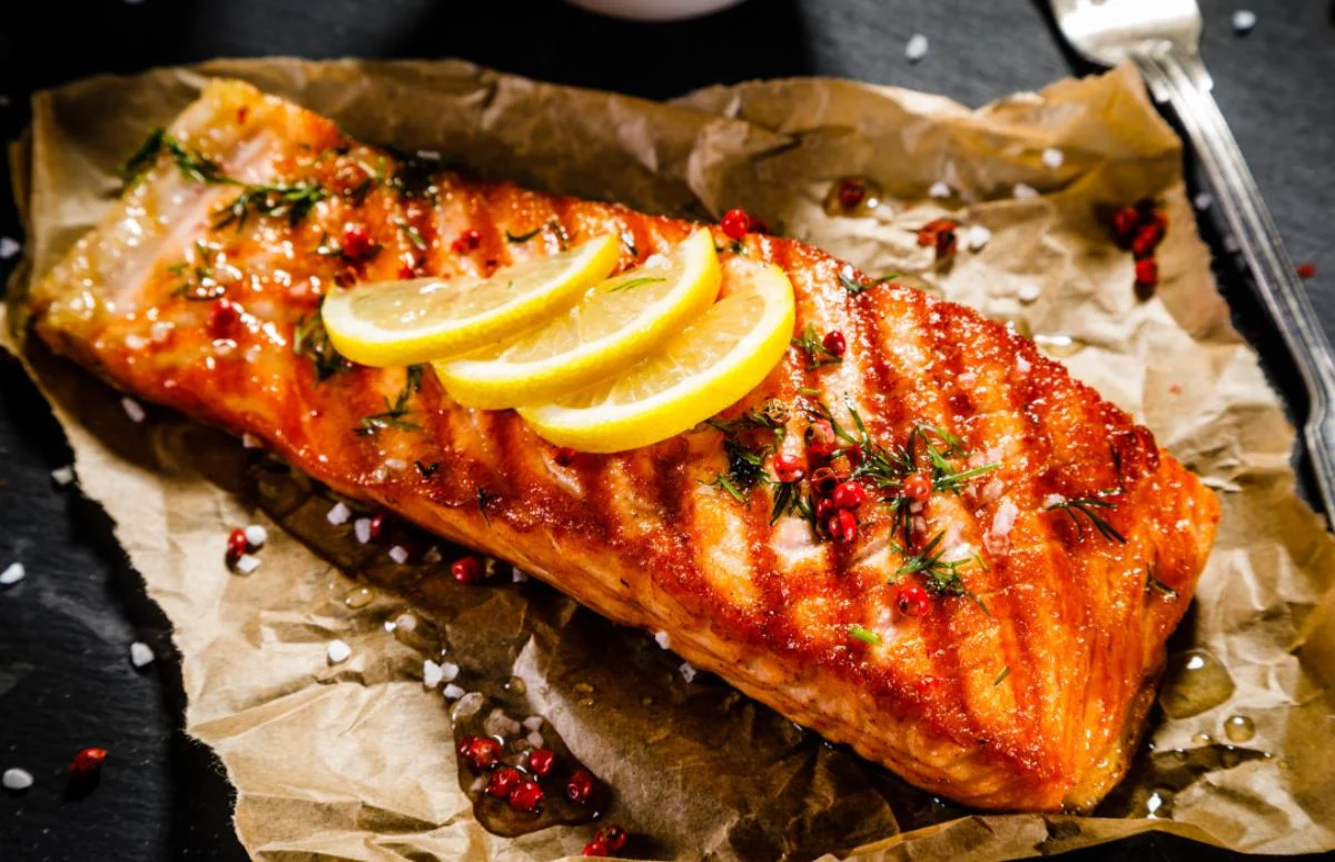 Honey Ginger Grilled Salmon