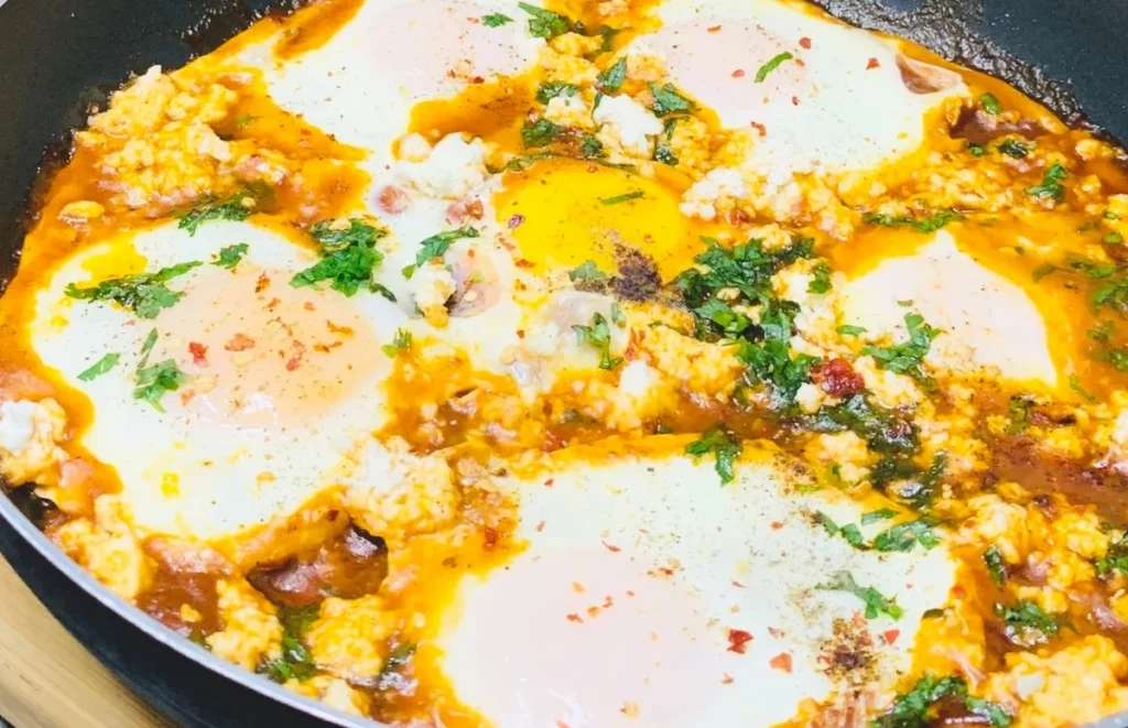 Shakshuka with Feta (Easy and Authentic)