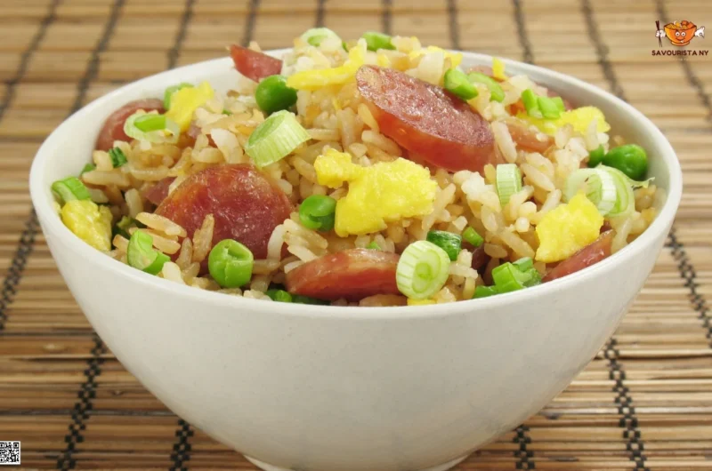 How To Cook Chinese Sausage Fried Rice?