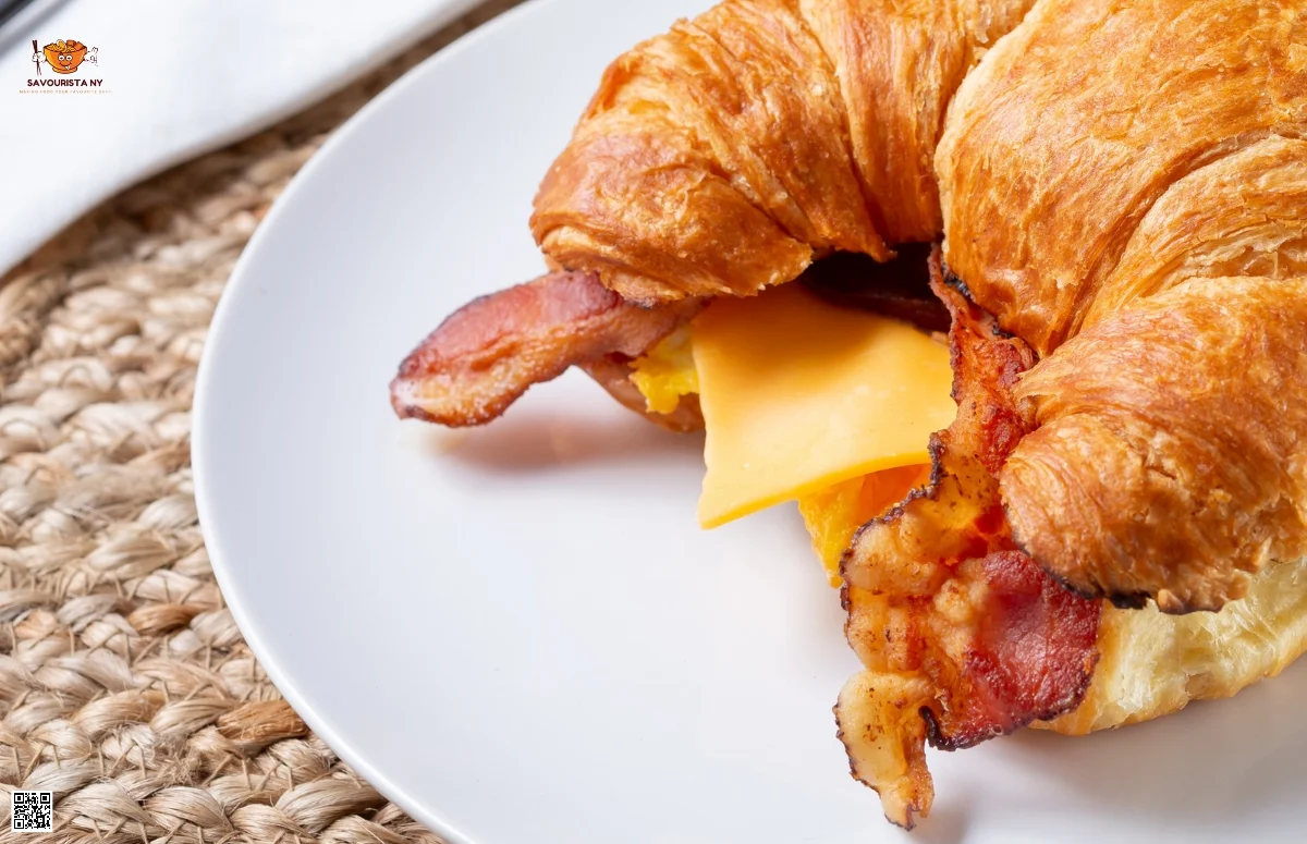 Easy Baked Bacon Egg and Cheese Croissant Sandwiches